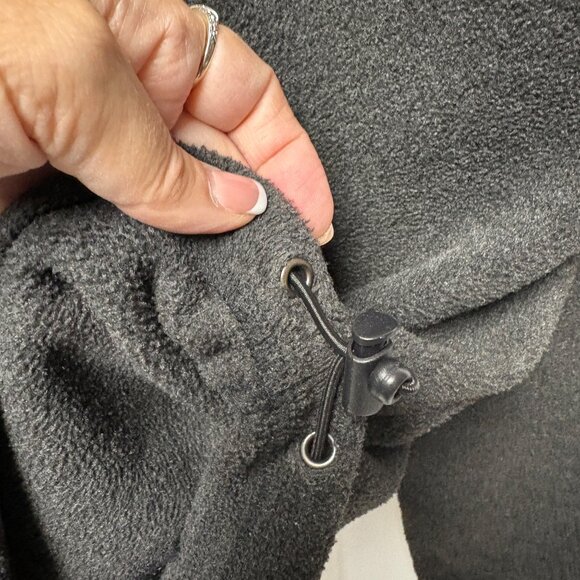 American Eagle Outfitters Fleece Pullover Jacket Mens Size Large Black Casual - Picture 5 of 10